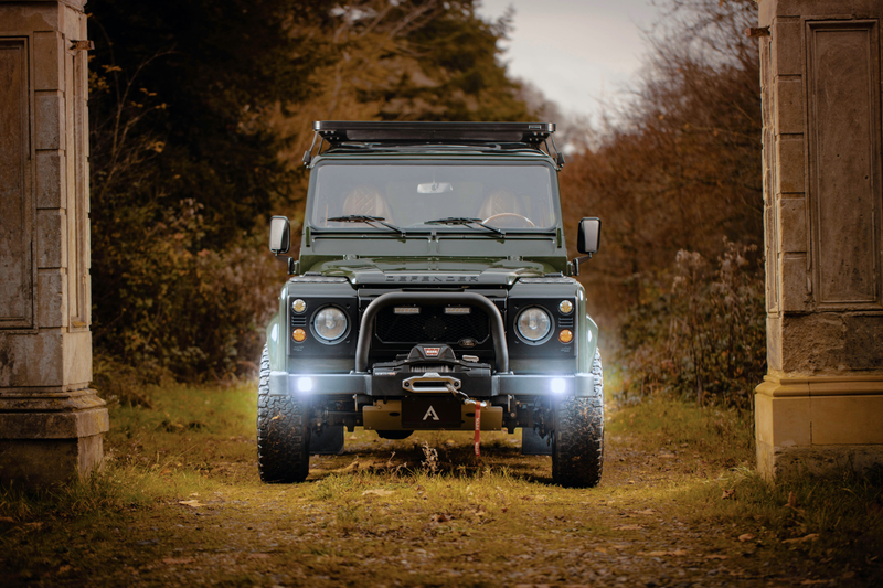 Illustration for article titled This Wild Land Rover Defender Restomod Will Carry the Rich Through the Apocalypse